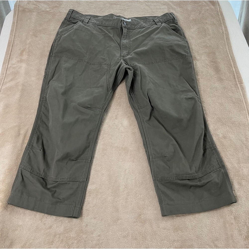 Carhartt Rugged Flex Canvas Utility Work Pants size 42 Olive Relaxed‎ Fit